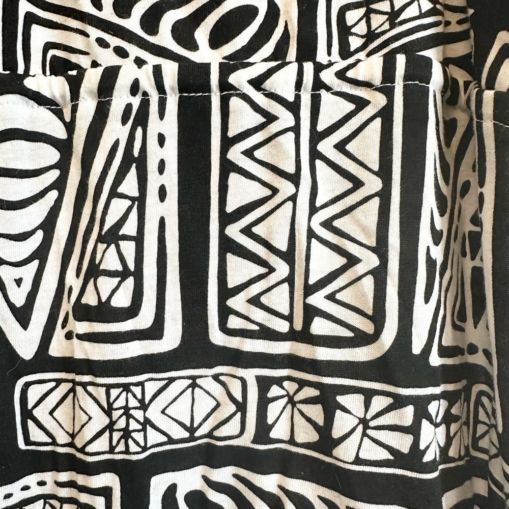 Sundress O’NEILL Maxi Dramatic Blk White Batik Adjust Strap Cotton Sz S/P S - Picture 15 of 16